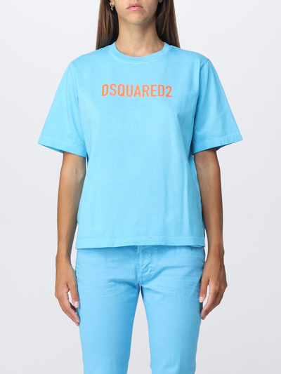 Dsquared2 T-shirts  Women Color Sky Blue In Sky Blue