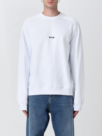 Msgm Logo-print Crew Neck Jumper In Multi-colored