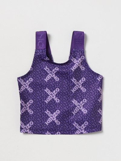 Kenzo Top  Junior Kids In Plum