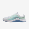 Nike Mc Trainer 2 Women's Training Shoes In White,mint Foam,university Blue,metallic Silver