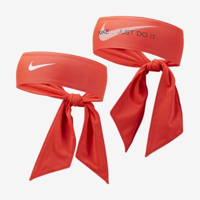 Nike Dri-fit Reversible Printed Head Tie In Red