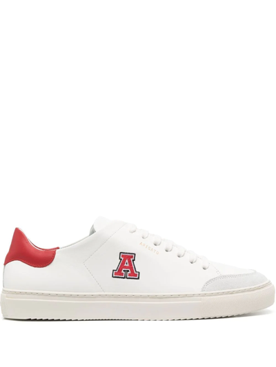Axel Arigato Clean 90 Varsity Sneakers In White/red