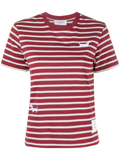 Thom Browne Round-neck T-shirt In Multi-colored