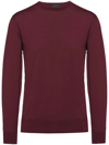 Prada Round-neck Long-sleeve Jumper In Red