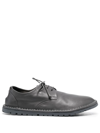 Marsèll Ultra-flat Leather Derby Shoes In Grau