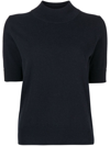 N•PEAL ORGANIC-CASHMERE SHORT-SLEEVE TOP