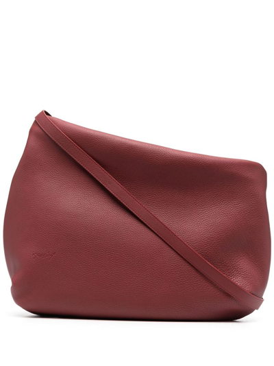 Marsèll Asymmetric Calf-leather Shoulder Bag In Red