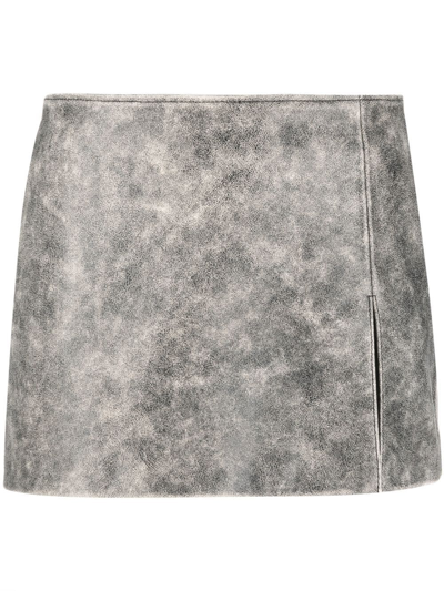 Manokhi Faded Mini Skirt In Grey