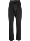 Loulou Studio Wular Straight-leg Ankle Denim Pants In Blue