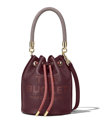 Marc Jacobs The Leather Bucket Bag In Violett