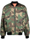 HERON PRESTON CAMOUFLAGE PRINT BOMBER JACKET