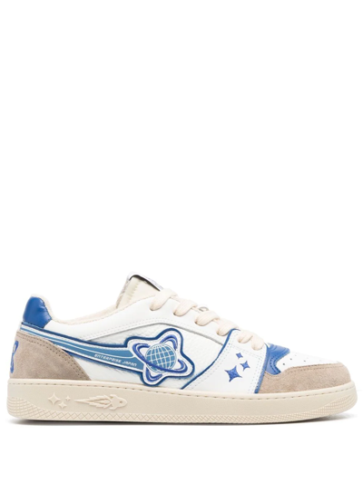 Enterprise Japan Logo-patch Lace-up Sneakers In White