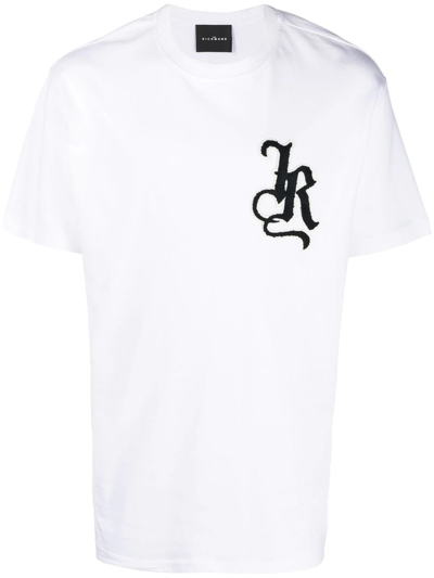 John Richmond Logo Crew-neck T-shirt In White