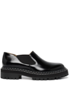 Proenza Schouler Lug Sole Slip-on Loafers In Schwarz