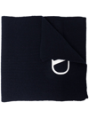Valentino Vlogo Signature Scarf In Black