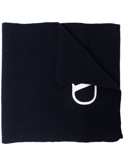Valentino Vlogo Signature Scarf In Black