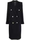 Isabel Marant Peak-lapels Double-breasted Coat In Blue