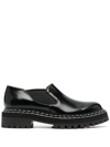 Proenza Schouler Lug Sole Slip-on Loafers In Schwarz