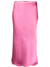 Jacquemus Logo-plaque Strap-detail Skirt In Rosa