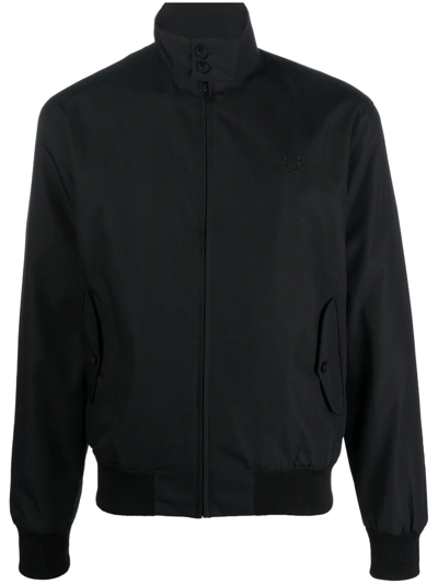 Fred Perry Harrington Bomber Jacket In Black