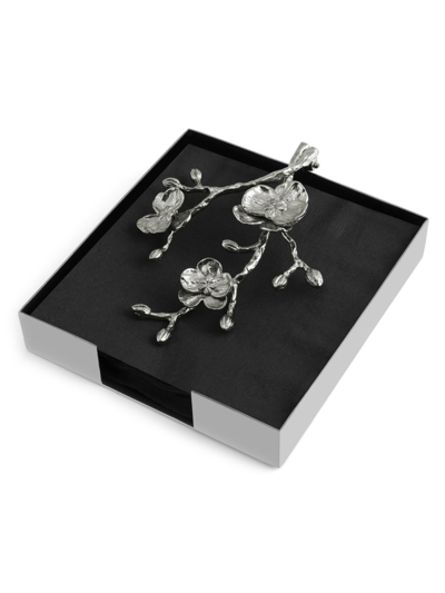 Michael Aram White Orchid Dinner Napkin Holder In Stainless Steel