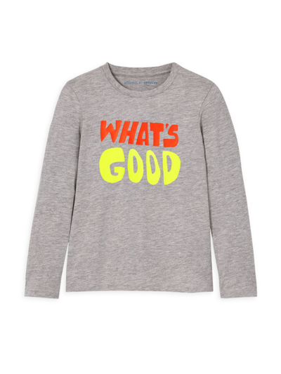 Rockets Of Awesome Kids' Little Boy's & Boy's What's Good Graphic Tee In Light Heather Grey