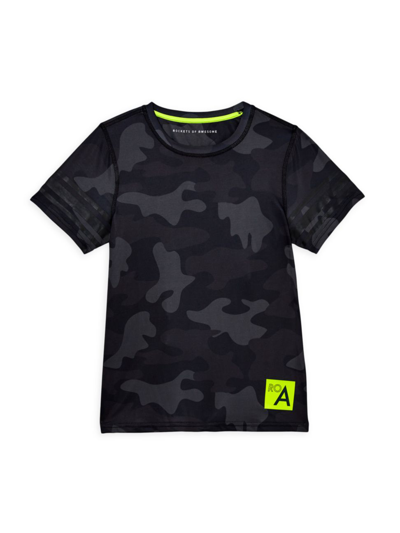 Rockets Of Awesome Kids' Little Boy's & Boy's Active Camouflage Tee In Black