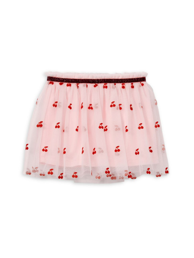 Rockets Of Awesome Baby Girl's Cherry Tulle Skirt In Tutu Pink