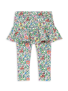 ROCKETS OF AWESOME BABY GIRL'S DITSY FLORAL SKIRTED LEGGINGS