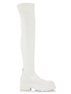 Jw Anderson Leather Over-the-knee Legging Boots In White