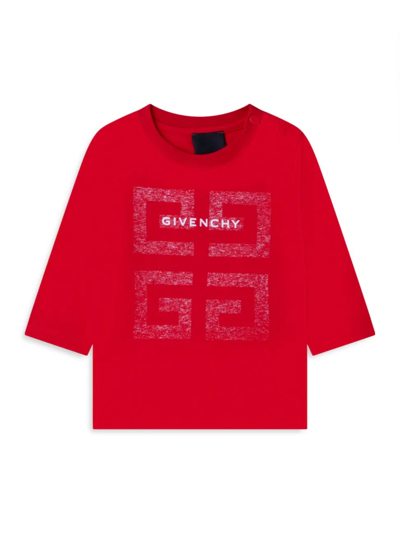 Givenchy Baby Boy's & Little Boy's Cotton 4g Logo Jersey Sweater In Red