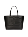 Dolce & Gabbana Women's Dg Logo Leather Tote In Nero