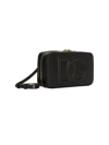 Dolce & Gabbana Women's Dg Logo Leather Shoulder Bag In Nero