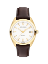 MOVADO MEN'S HERITAGE DATRON LEATHER STRAP WATCH