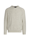 Apc Pull Tommy Crewneck Sweater In Heathered Ecru