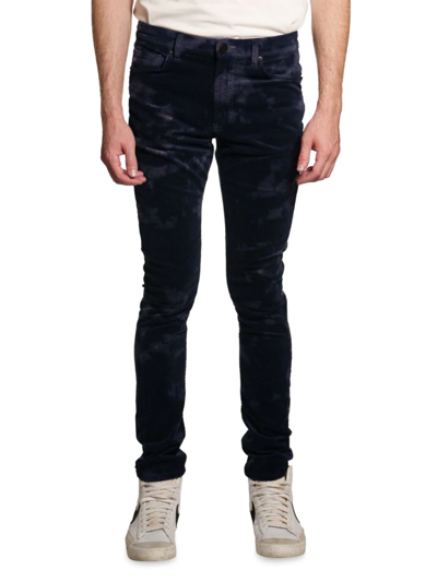 Monfrere Greyson Velvet Skinny Jeans In Nightfall