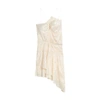 Iro Leodie Leopard Asymmetric Mini Dress In Off White