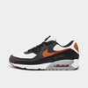 Nike Air Max 90 White/starfish-black Dm0029-101 Men's In White/black/light Smoke Grey/starfish