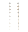 FERNANDO JORGE YELLOW GOLD AND DIAMOND BRILLIANT SEQUENCE LONG EARRINGS