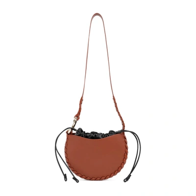 Chloé Small Mate Leather Hobo In Brown