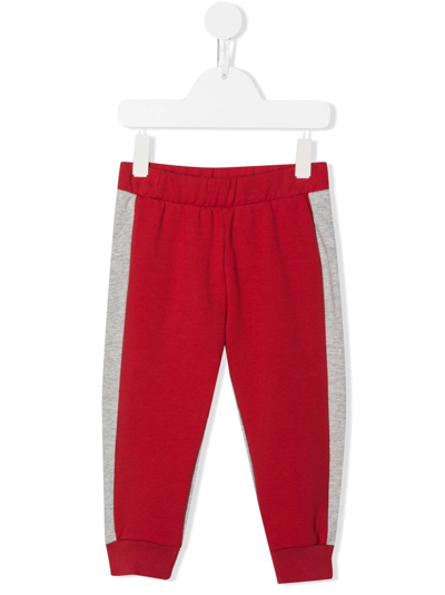 Roberto Cavalli Junior Babies' Colour-block Logo Trackpants In 05014