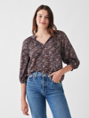 Faherty Portia Top In Artisan Block Print
