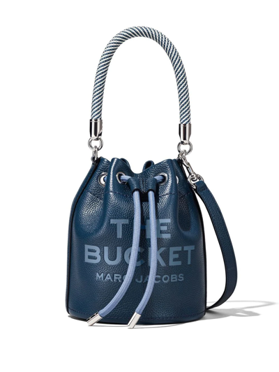 Marc Jacobs The Leather Bucket Bag In Blue