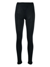 Hanro Silk Stretchy Leggings In Blue