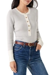 Faherty Mikki Henley Sweater In Neutral Colorblock