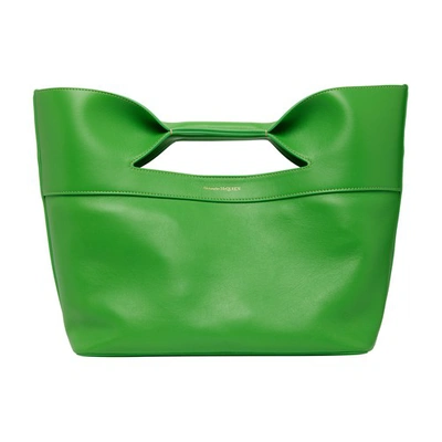 Alexander Mcqueen The Bow Small Bag In Verde