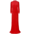 VETEMENTS X JUICY COUTURE VELOUR MAXI DRESS,P00239716