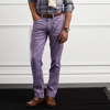 Ralph Lauren Slim Fit Linen-cotton Stretch Jean In Purple Haze