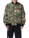 HERON PRESTON CAMO CANVAS BOMBER JACKET