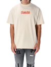 Palm Angels Burning Logo-print Cotton T-shirt In White